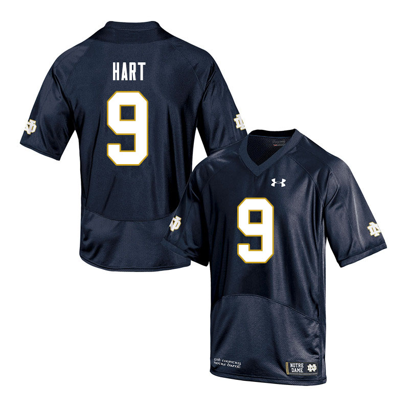 Men #9 Cam Hart Notre Dame Fighting Irish College Football Jerseys Sale-Navy